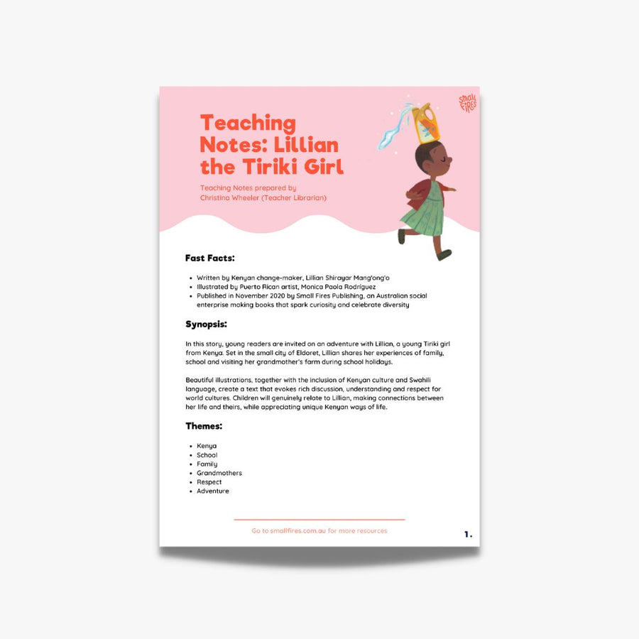 Lillian The Tiriki Girl (Teaching Notes)