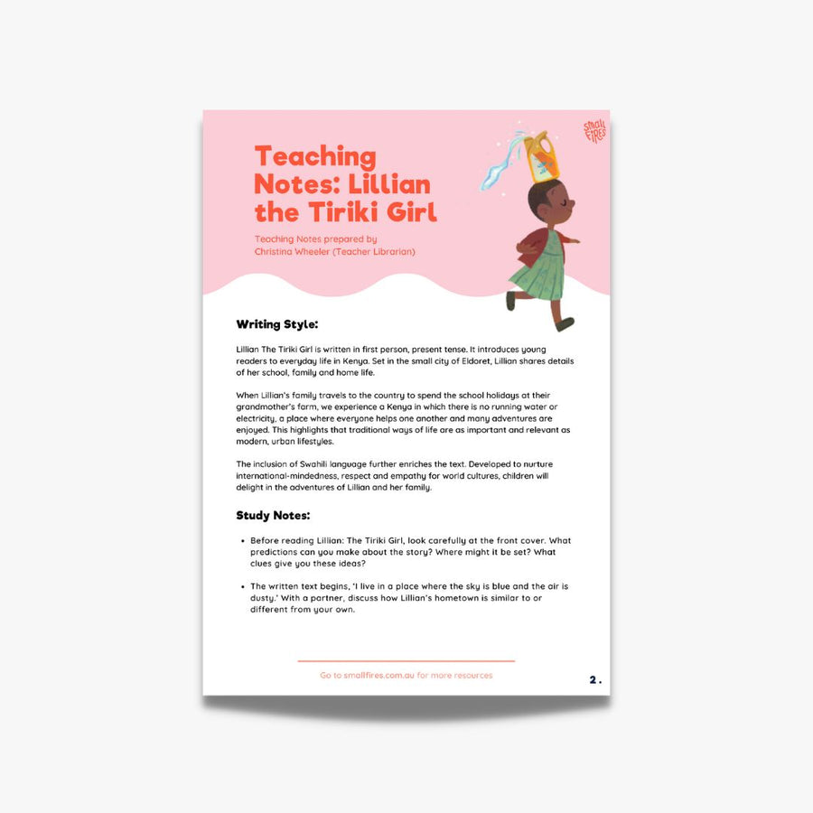 Lillian The Tiriki Girl (Teaching Notes)